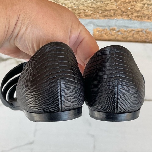 Vince Black Neves Lizard-embossed Leather
Flats 8M - Picture 3 of 9